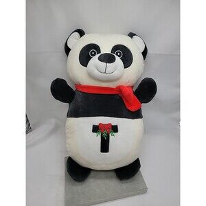 Kellytoy "Gracie" The Panda Christmas Letter T Squishmallow Hug Mees 15"